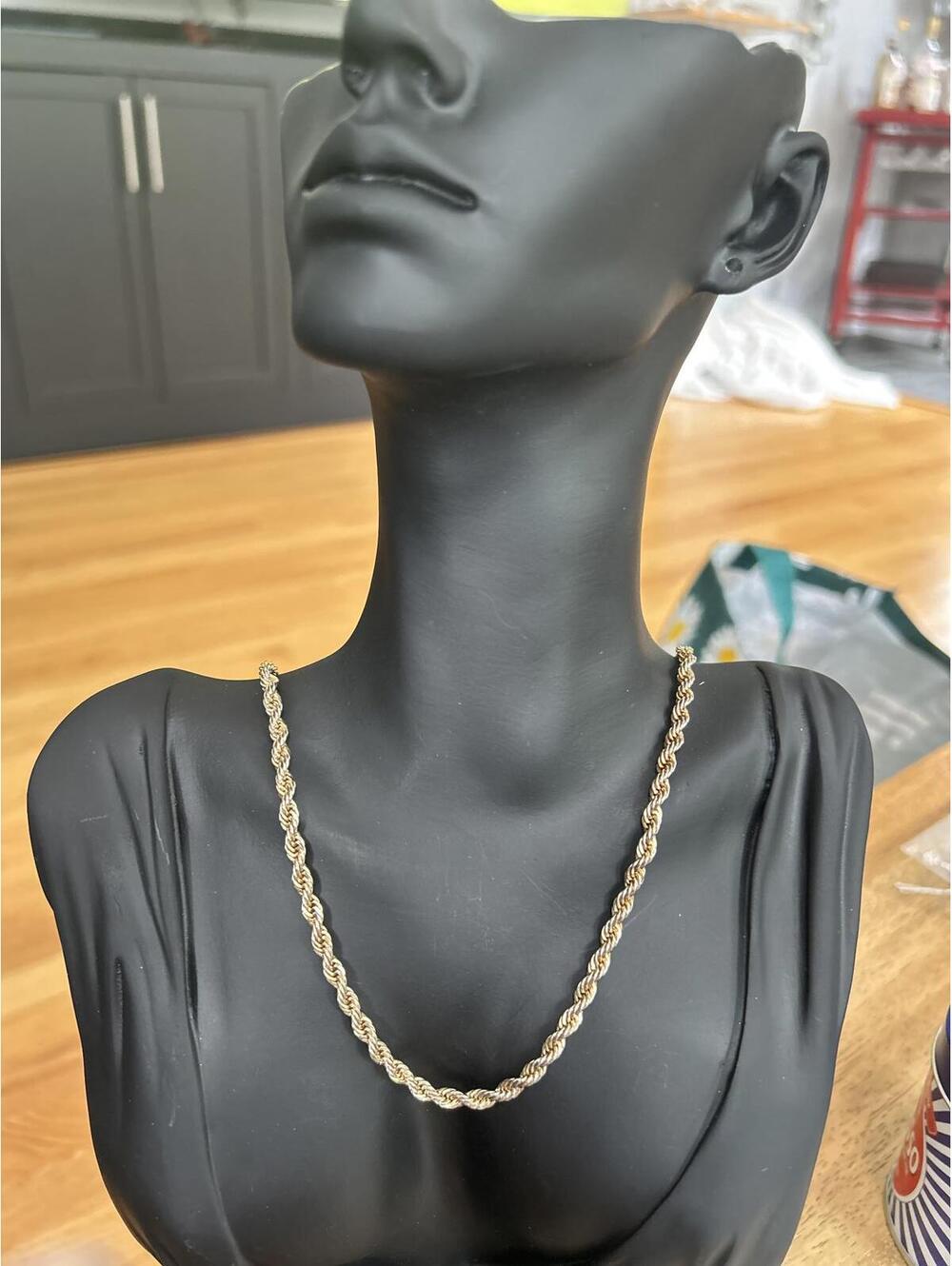 14K GP Rope Chain Necklace